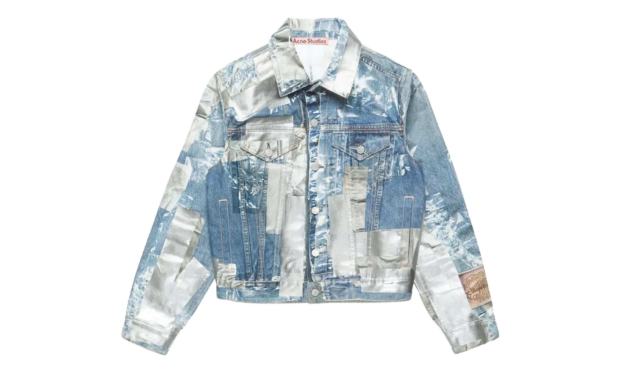 Printed Tape Denim Jacket "Blue" B90886AUZ