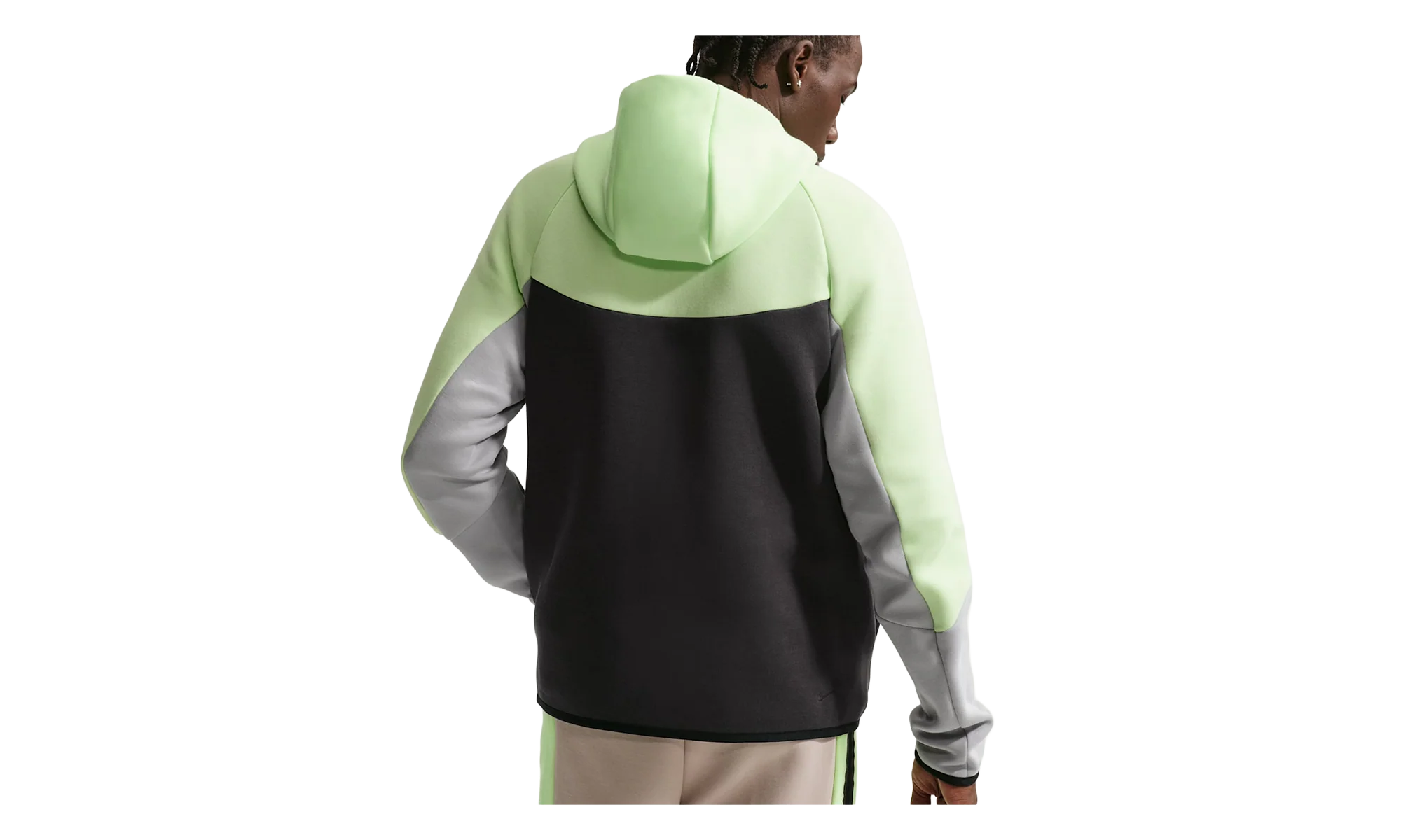 Tech Fleece Windrunner Full-Zip Jacket "Grey/Lime Green" HV0949 361