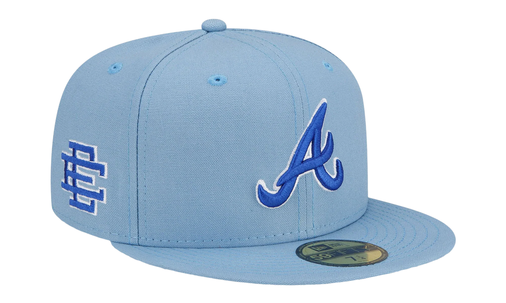 59FIFTY MLB ATLANTA BRAVES FITTED HAT "ERIC EMANUEL - Light Blue" EE433