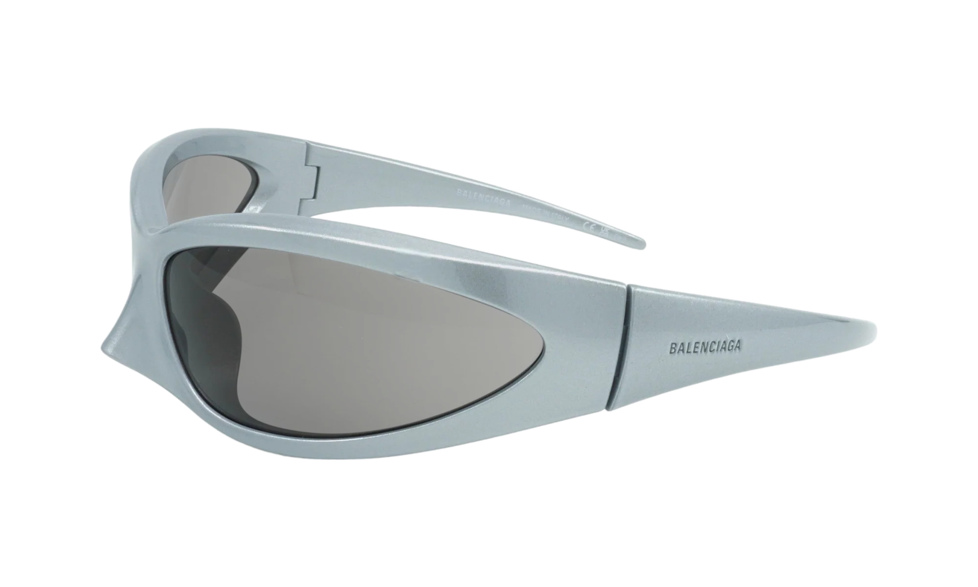 Geometric Frame Sunglasses "Silver / Silver" BB0251S 005
