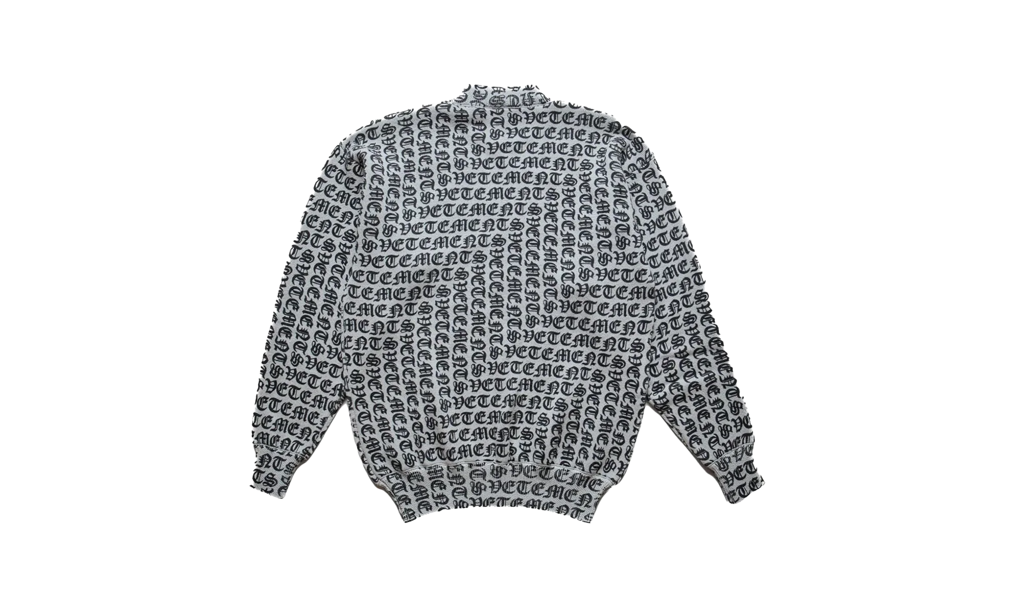 Vetements Gothic Monogram Sweater Grey "Grey" UA65KN210G