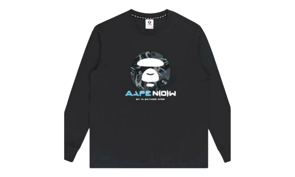 AAPE AAPENOW Long Sleeve Sweatshirt "Black" JXBJB6DZK