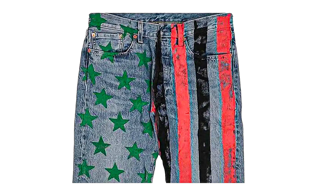 Cactus Plant Flea Market 4th of July Denim Jeans "Blue" DT378