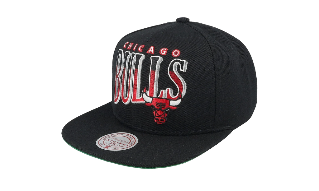 NBA Line Work Snapback Cap "Chicago Bulls - Black" HS8533 CBUBLCK