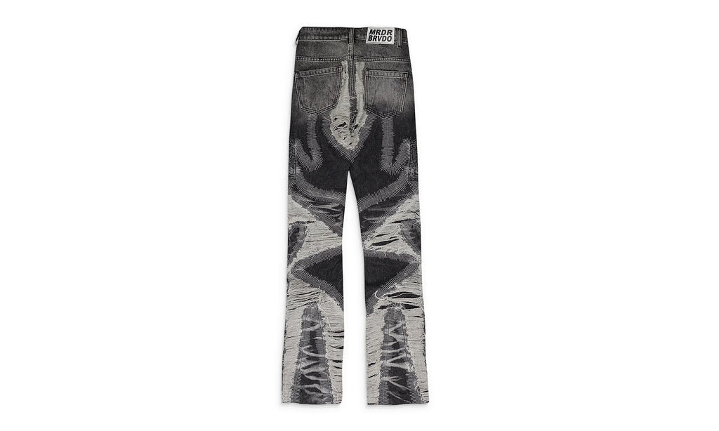 PATH WIDE-LEG JEANS "BLACK" 11200800002AW23