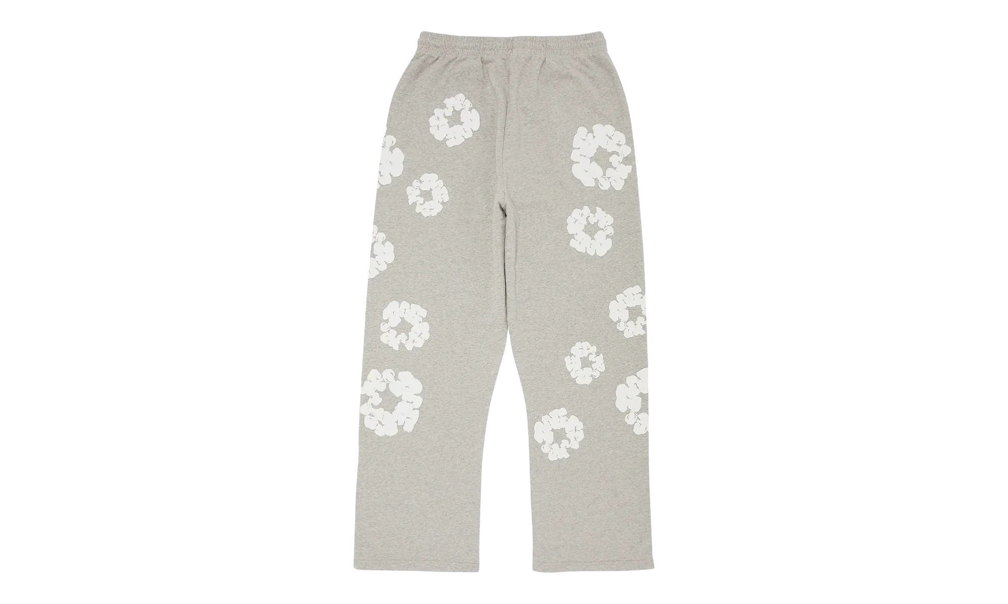 Cotton Wreath Open Hem Sweatpants "Grey" DT415