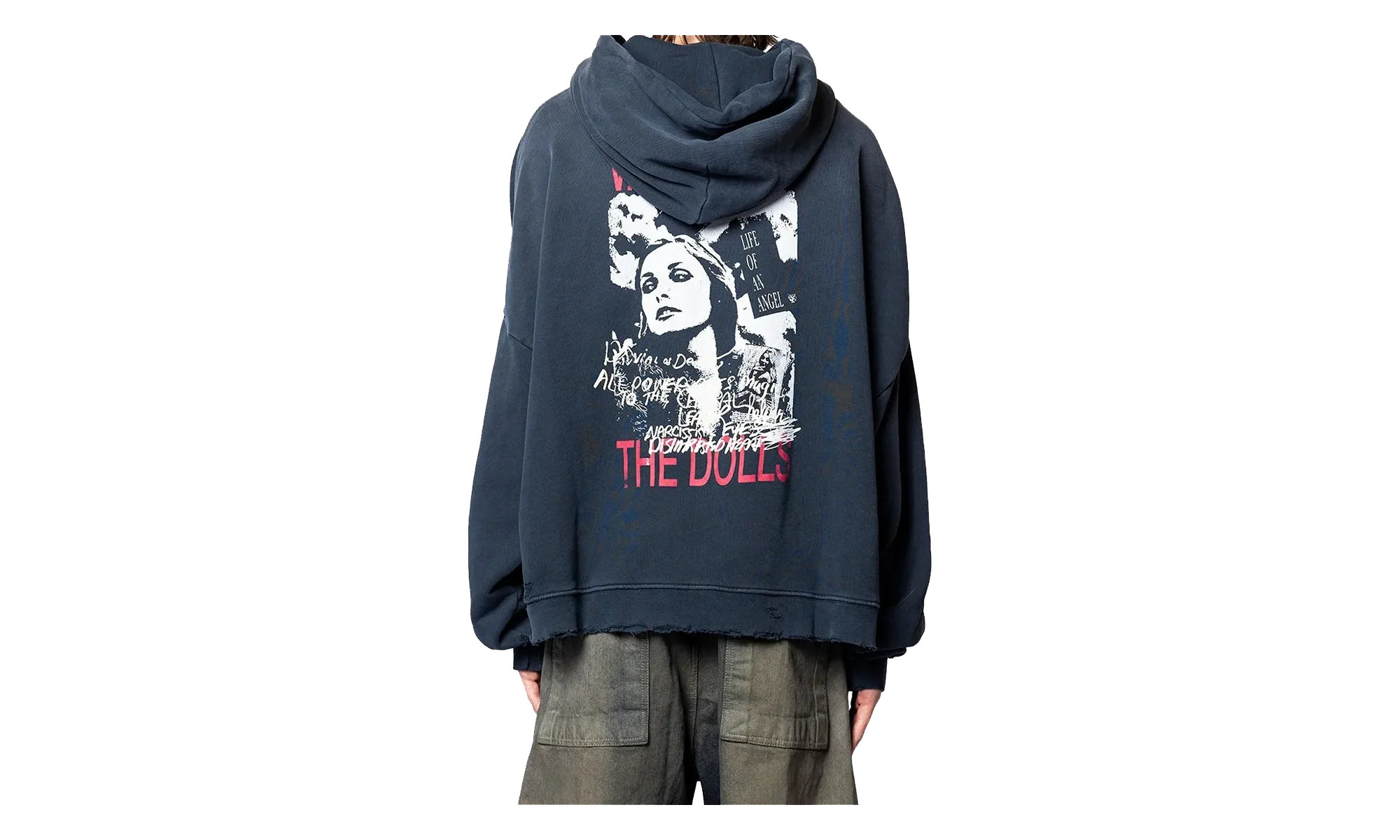 Hollywood Valley of Dolls Hoodie "Vintage Black" 4U001Q3009VBK