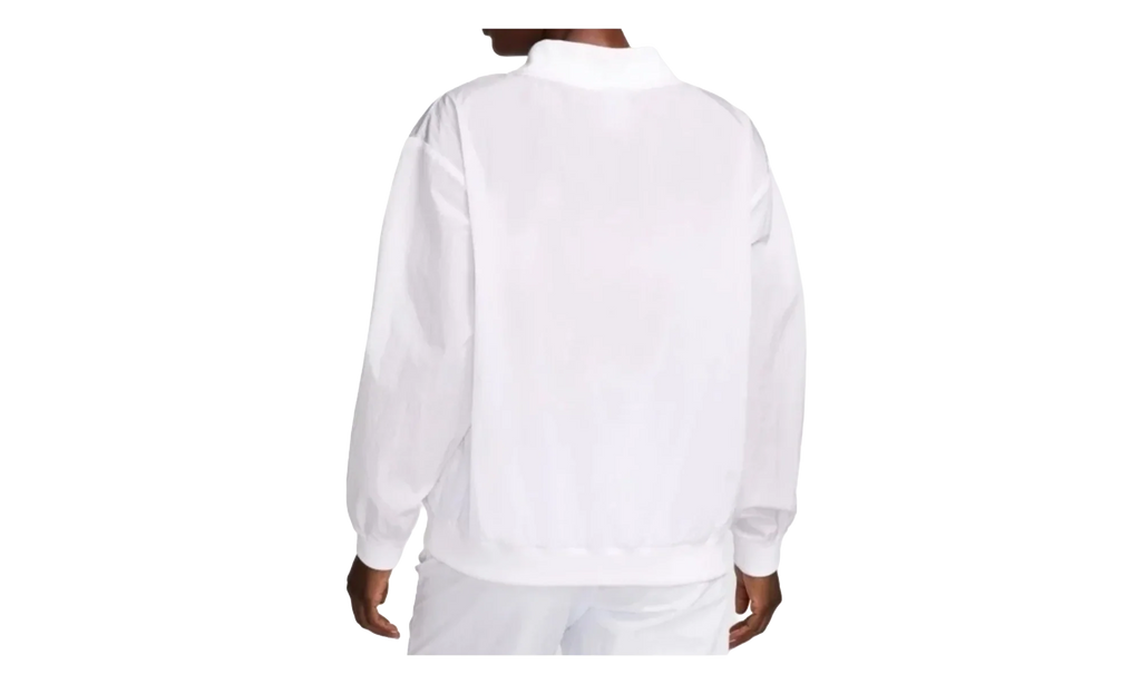 Sportswear Essential Loose UV Woven Long-Sleeve V-Neck WMNS "White" FV7649 100