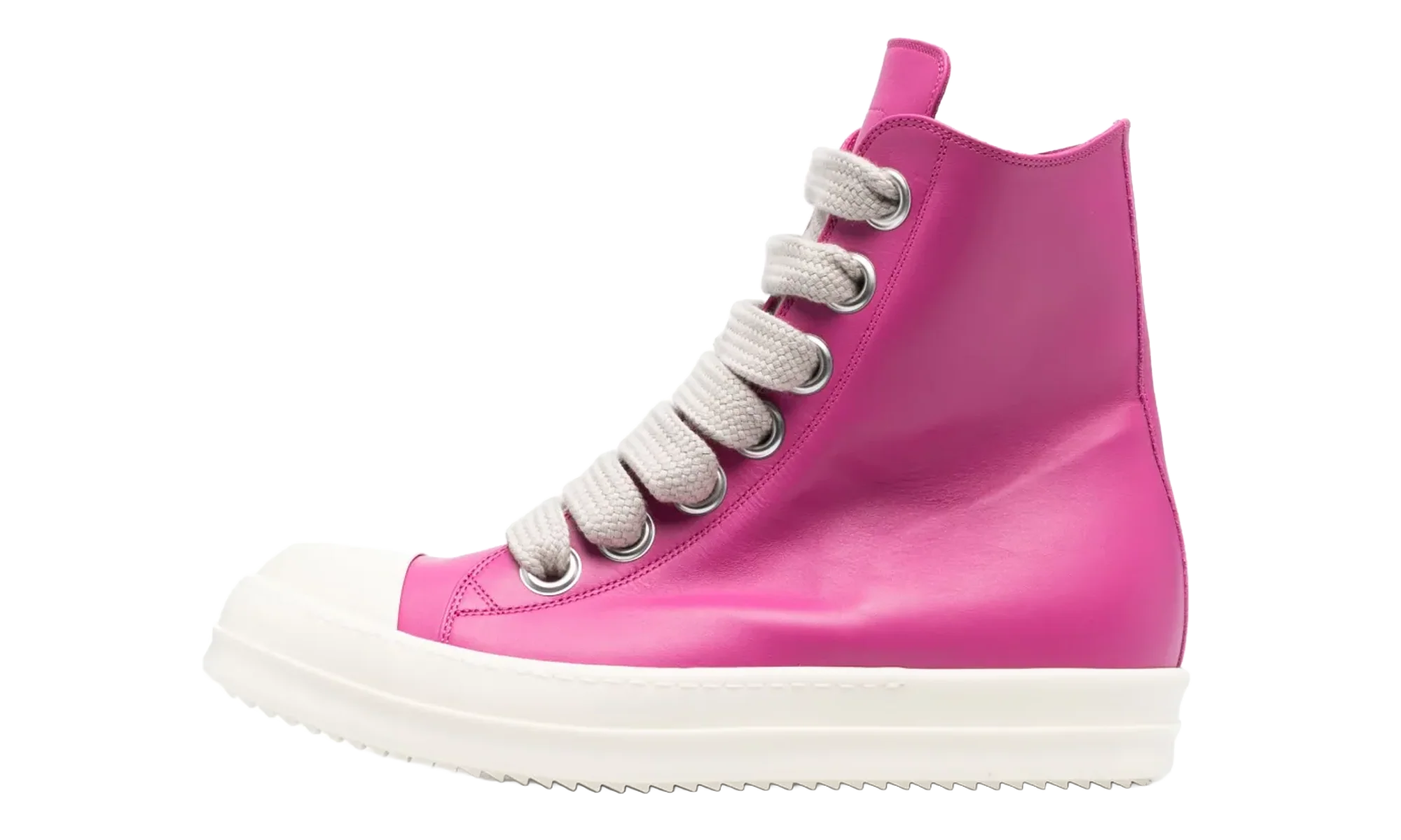 EDFU Jumbo Lace Ramones Sneaker High Leather "Hot Pink Milk" RR01C4892 LPOW2 1311