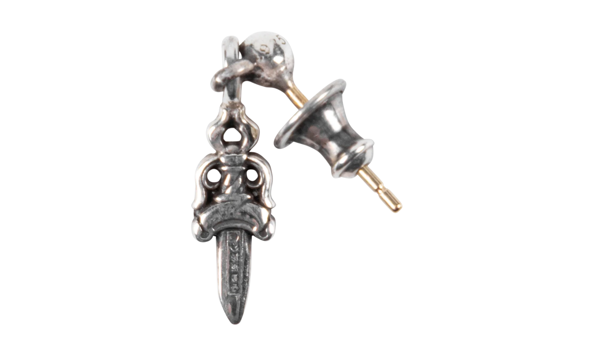Drop Stack Dagger Earring Silver "Red" CHRM0901