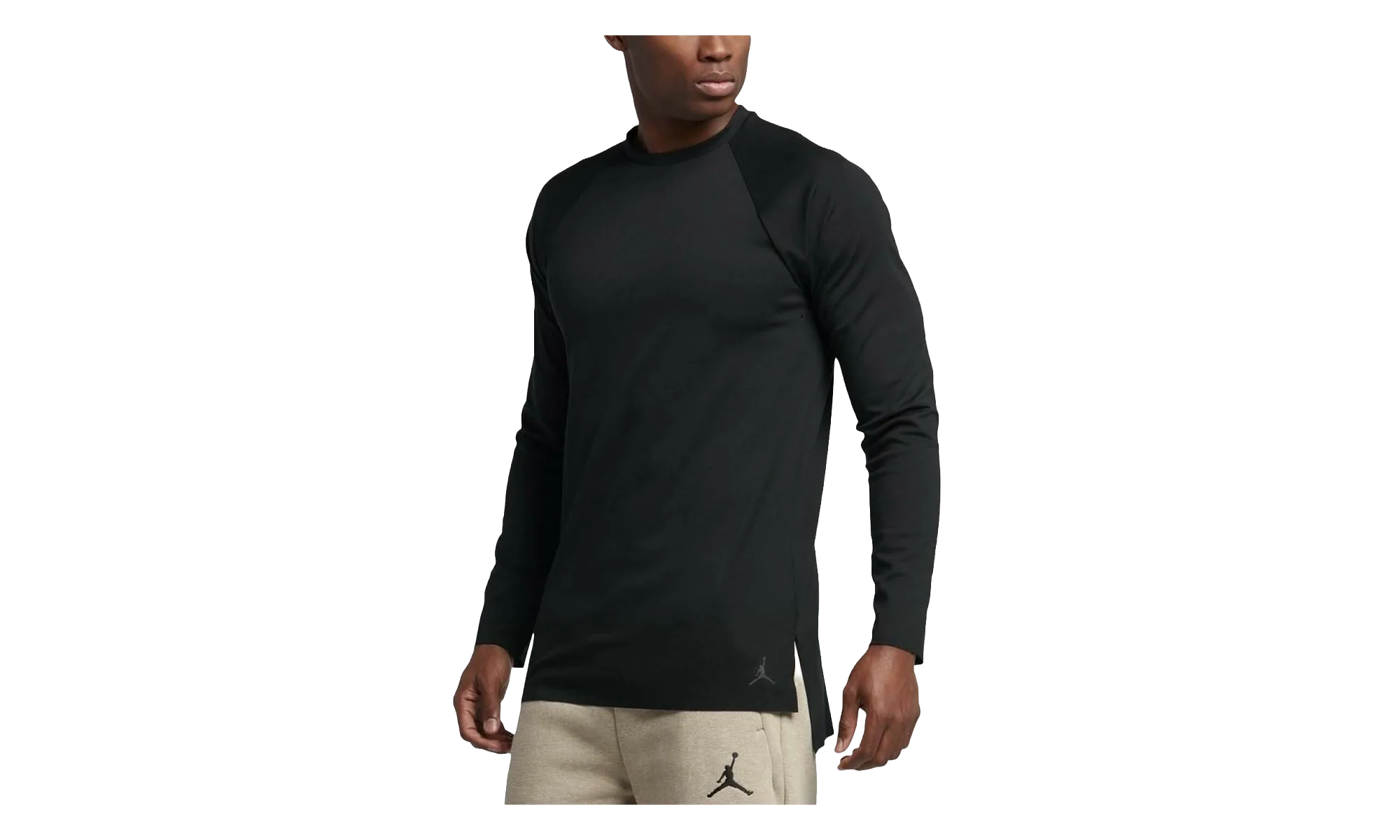 Jordan 23 Lux Raglan Long Sleeve Tee Shirt "Black" 834543 010