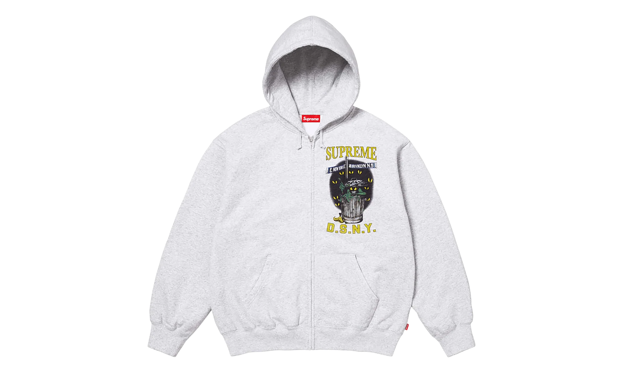 DSNY Zip Up Hooded Sweatshirt "SS26 - Ash Grey" SU27114
