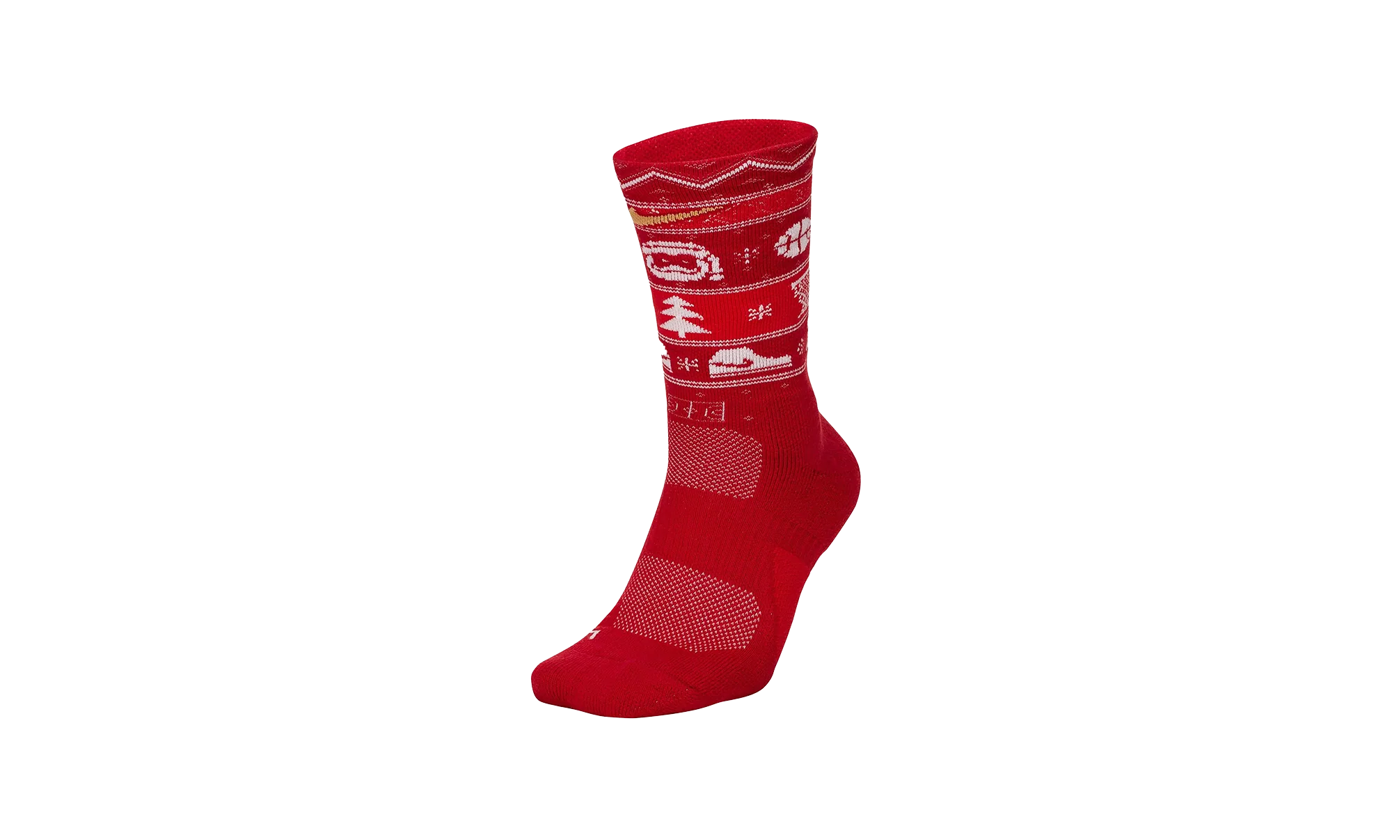 ELITE CHRISTMAS CREW SOCKS GYM "Red/White/Club Gold" SX7866 687