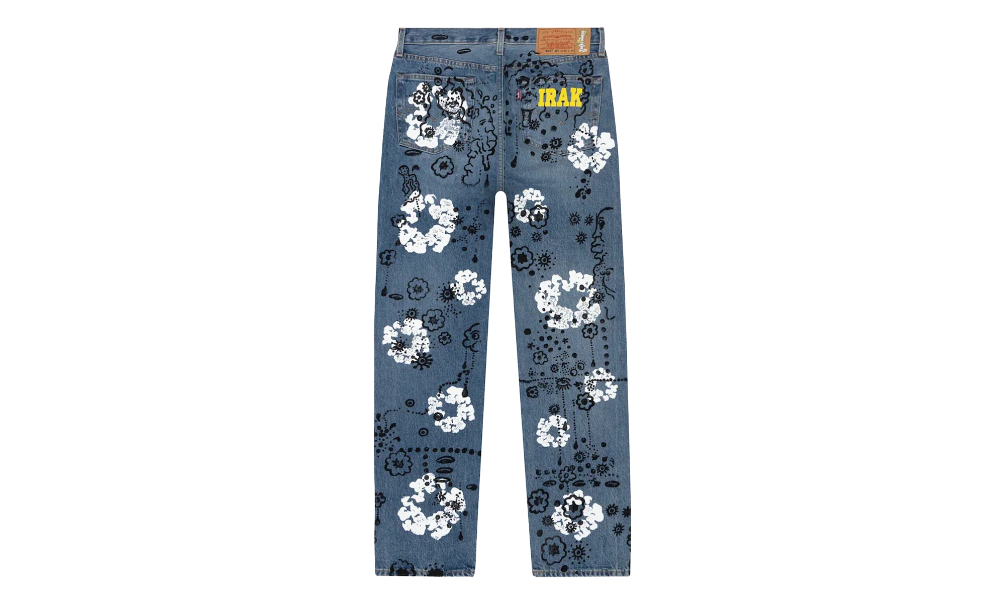 Irak Levi's 501 Wreath Logo Jeans "Light Wash / Vintage Indigo / Black" DT294