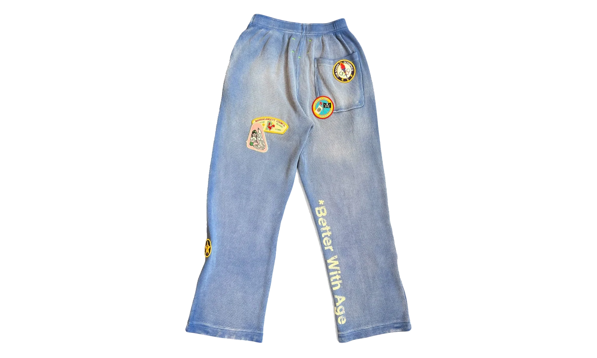 Gentlemen'S Waffle Sweatpants "Blue" BWA88