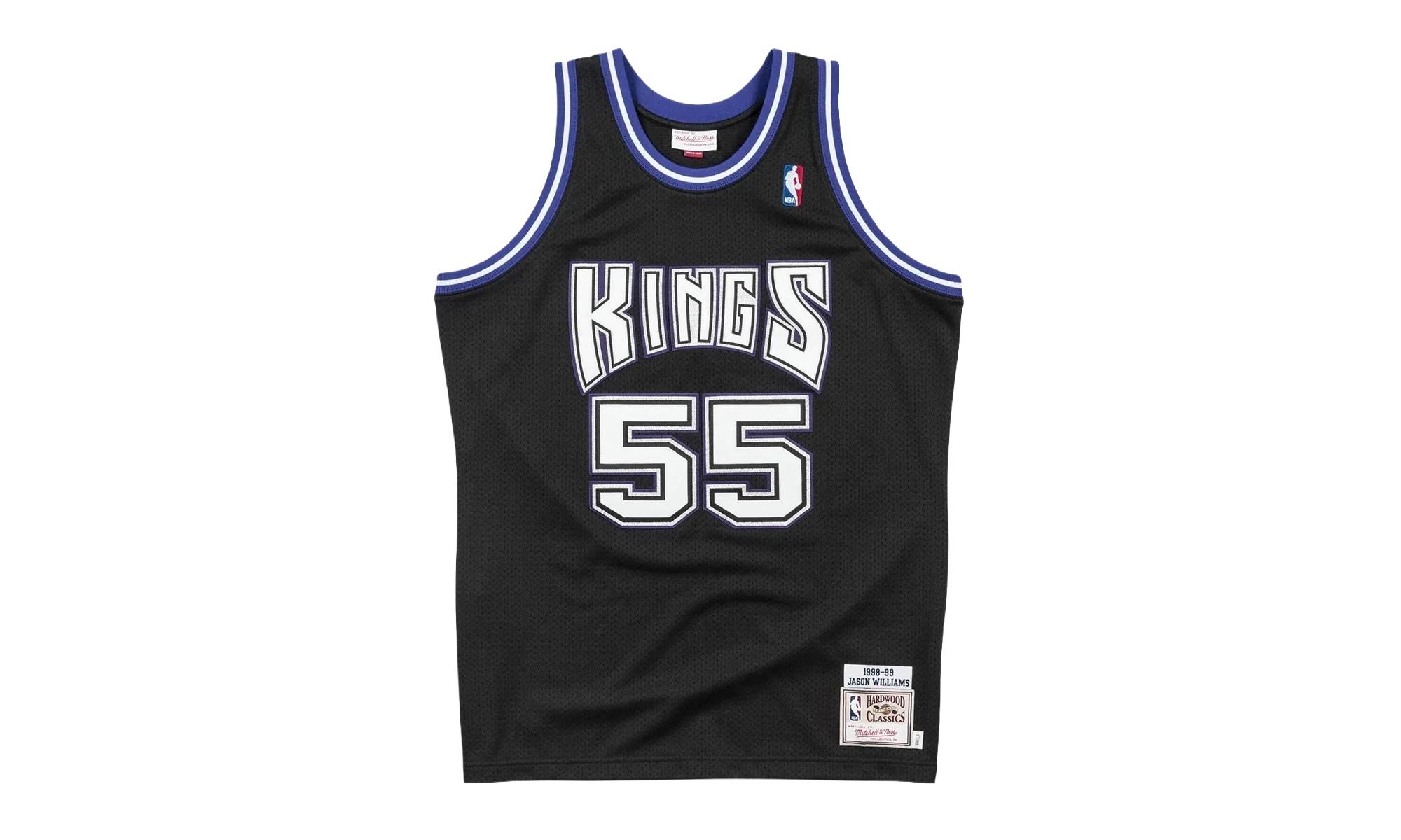 NBA Jason Williams Authentic Jersey "1998 Sacramento Kings - Black" AJY4LG19022 SKIBLCK98JWI