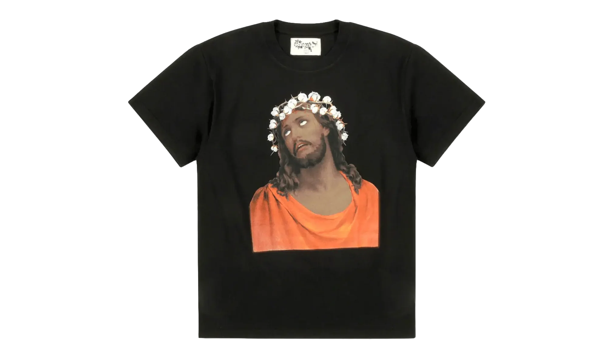 Crown of Made Cotton Short Sleeve T-Shirt "Black" DT290