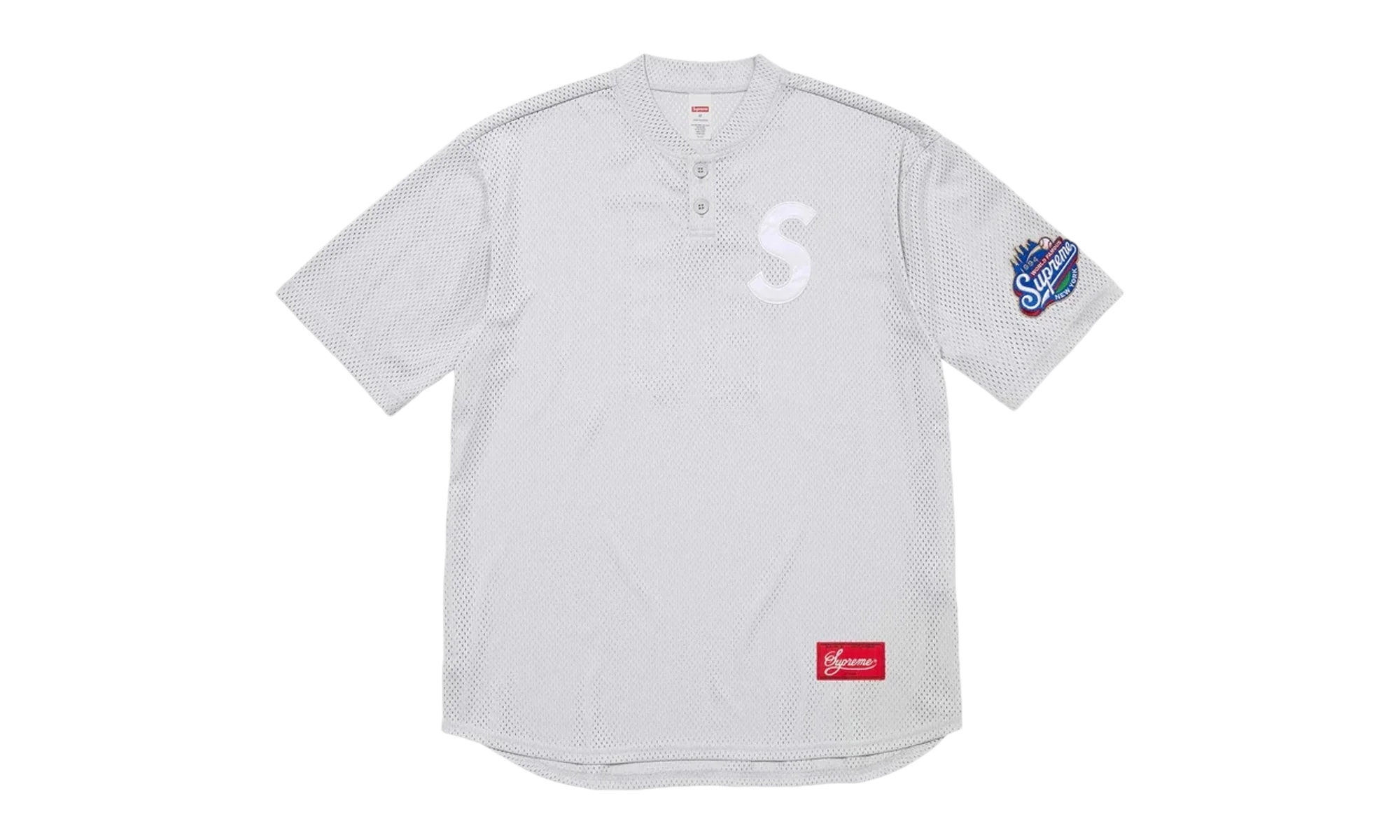 S Logo Baseball Henley T-shirt "FW24 - Grey" SU27425