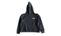 Staggered Logo Hooded Sweatshirt "Black Chrome" EXMJL002 001