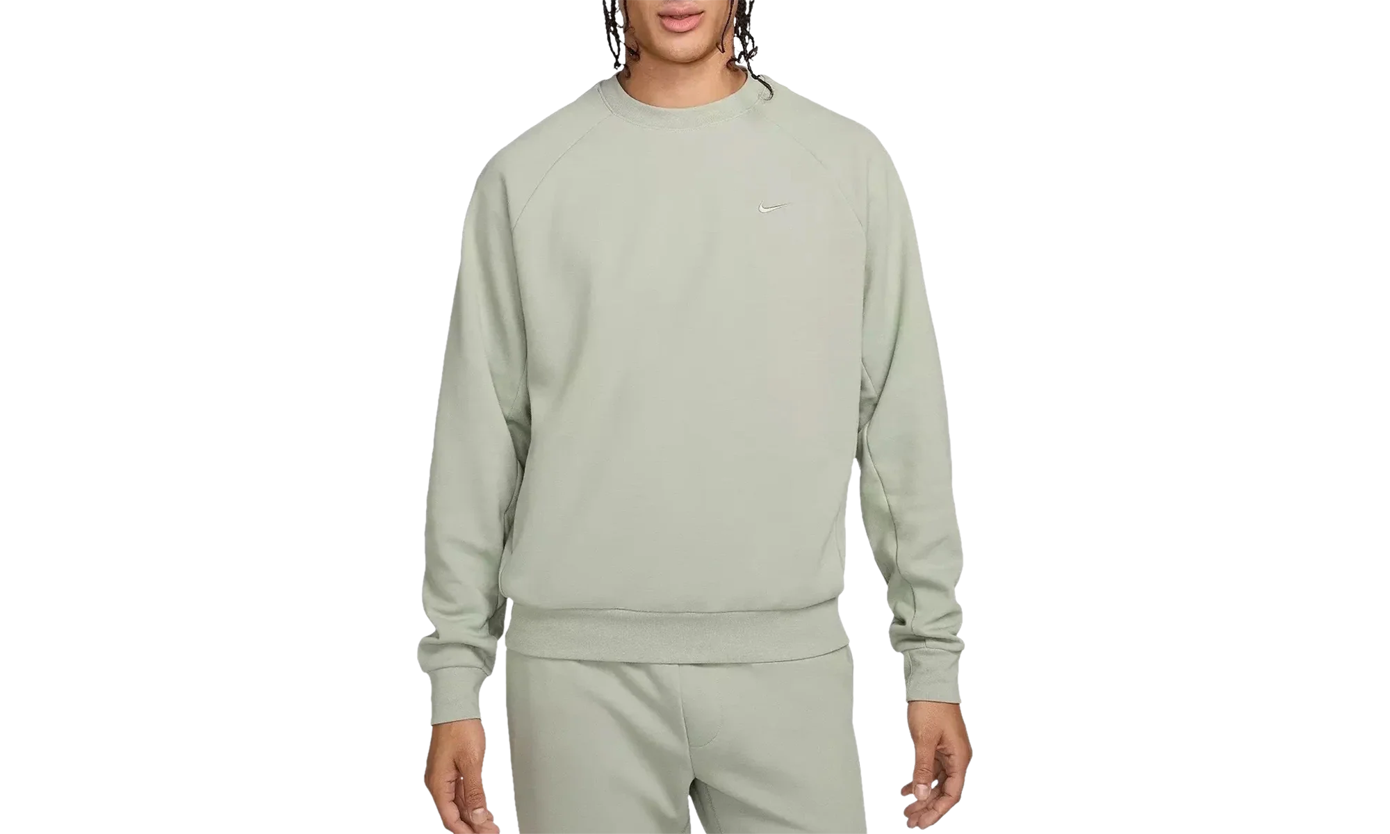 PRIMARY FLEECE DRI-FIT UV PERFORMANCE CREWNECK SWEATSHIRT "Jade Horizon / Jade Horizon" FZ0971 370