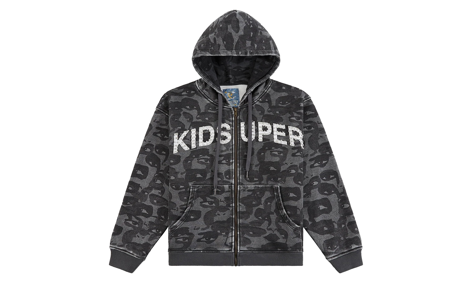 Kid Super Face Camo Hoodie "Black" KS006