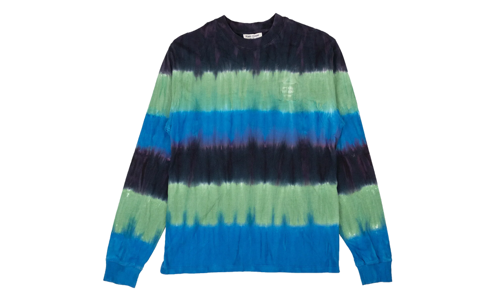 Mini Box Logo Tie Dye Long-Sleeve T-Shirt "Navy" 95 OCY 1087