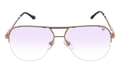 Blanco Half Rim 24KT Two-Tone "Rose / White Gold / Purple Gradient Photochromatic" HRBA2 0009 2D3