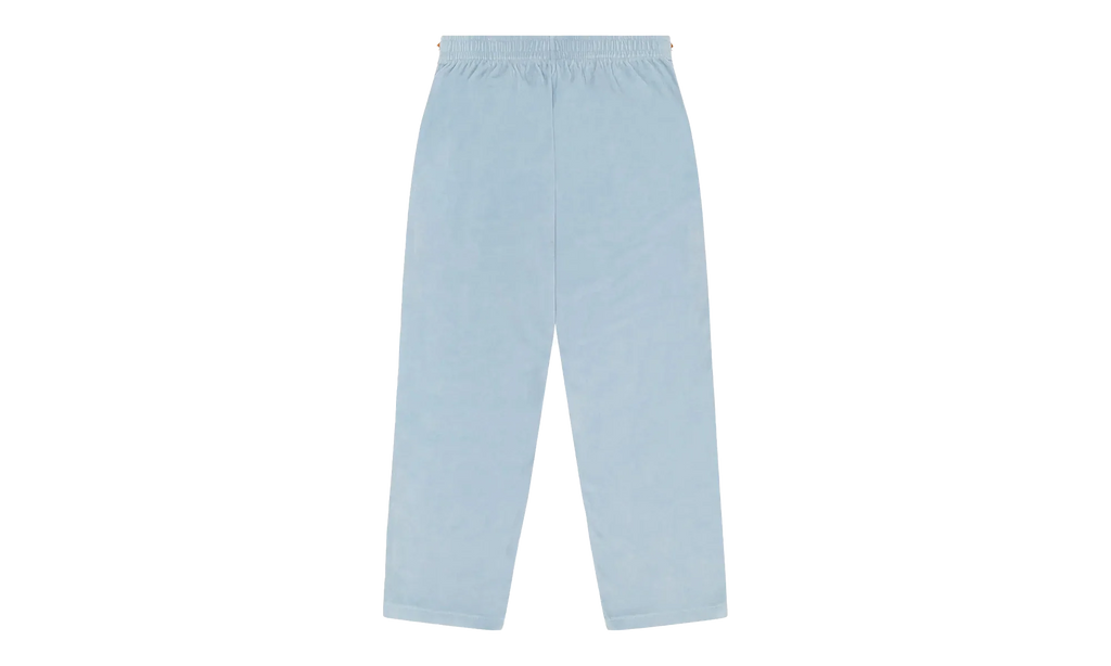 5Q Zip Velour Warmup Track Pants "Light Blue" DT434