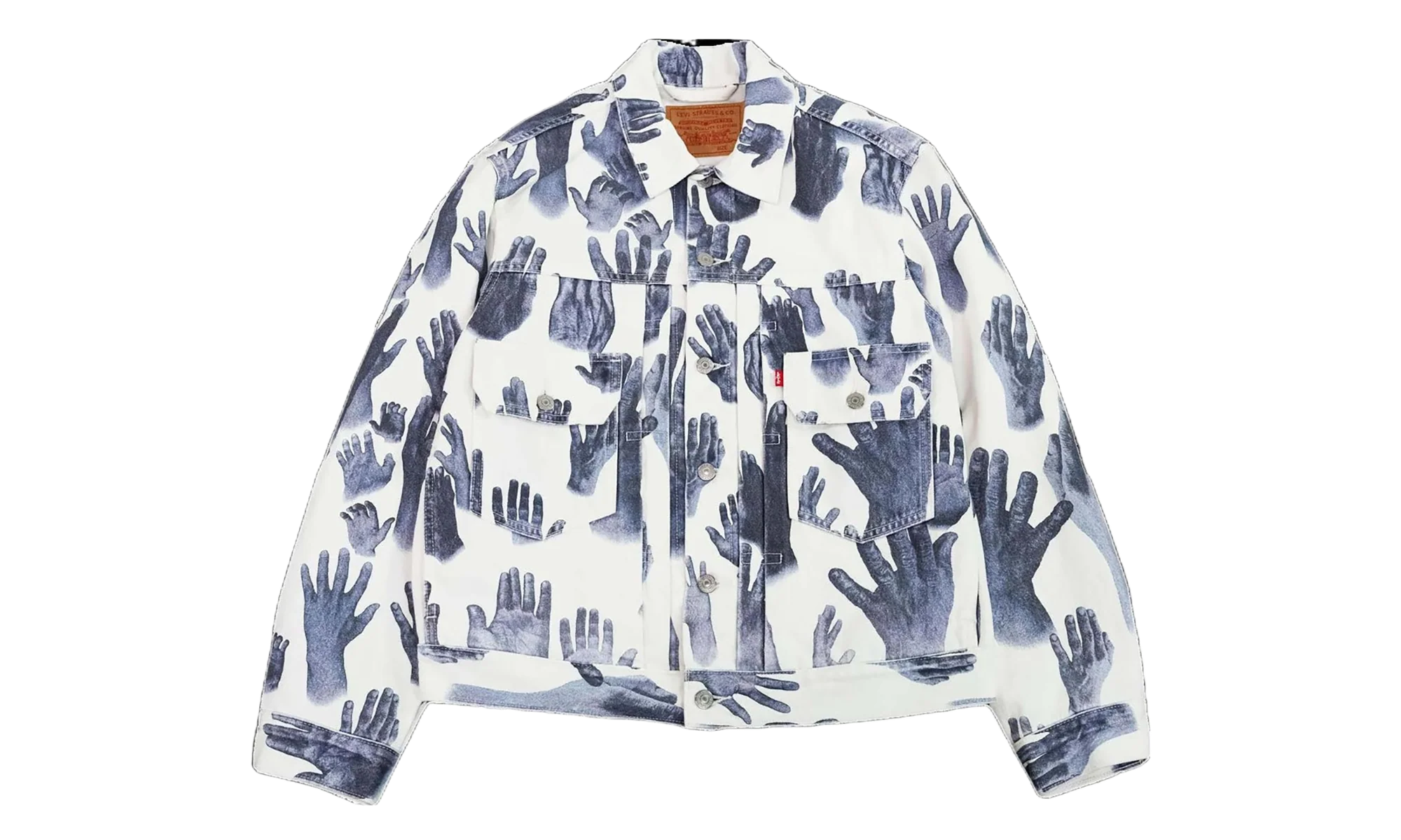 Type-2 Hands Jacket "White / Indigo" DT423