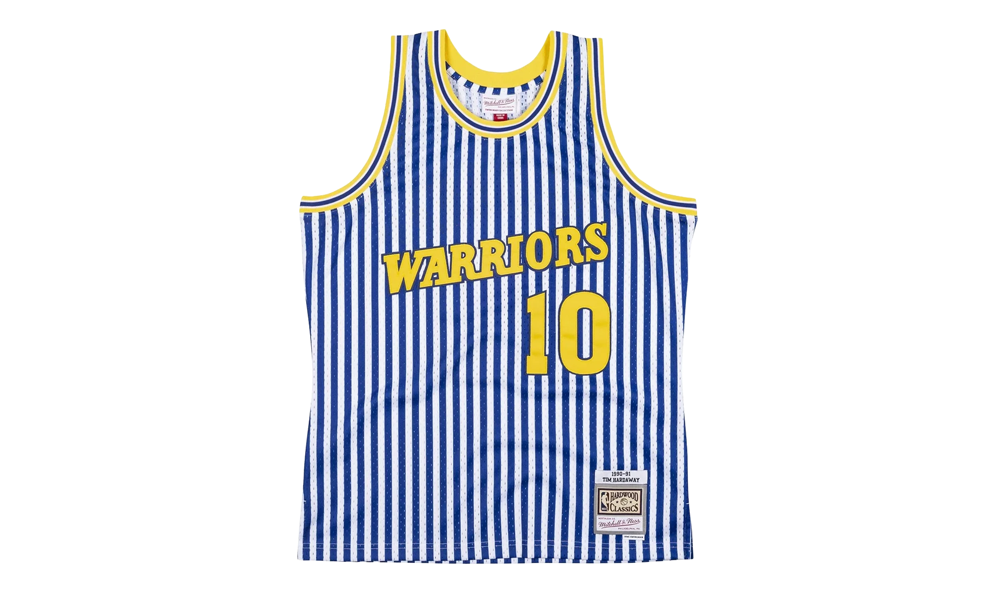 NBA Tim Hardaway Striped Swingman Jersey "1990 Golden State Warriors" SMJYBW19047 GSWPTNY90THA