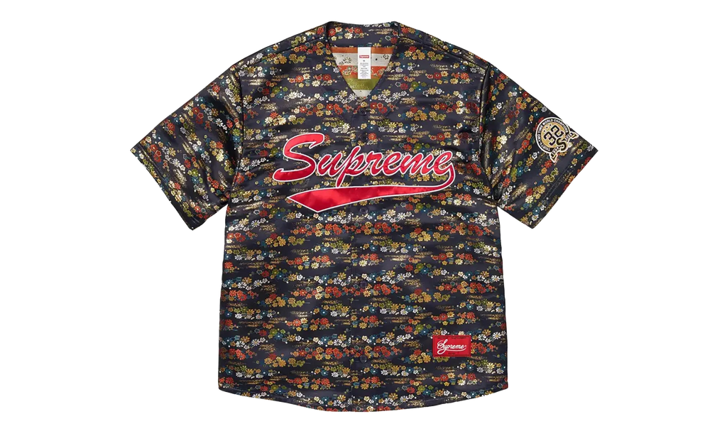 Floral Jacquard Jersey "SS26 - Navy" SU27412