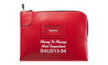 Leather Money Bag "FW25 - Red" SU26988