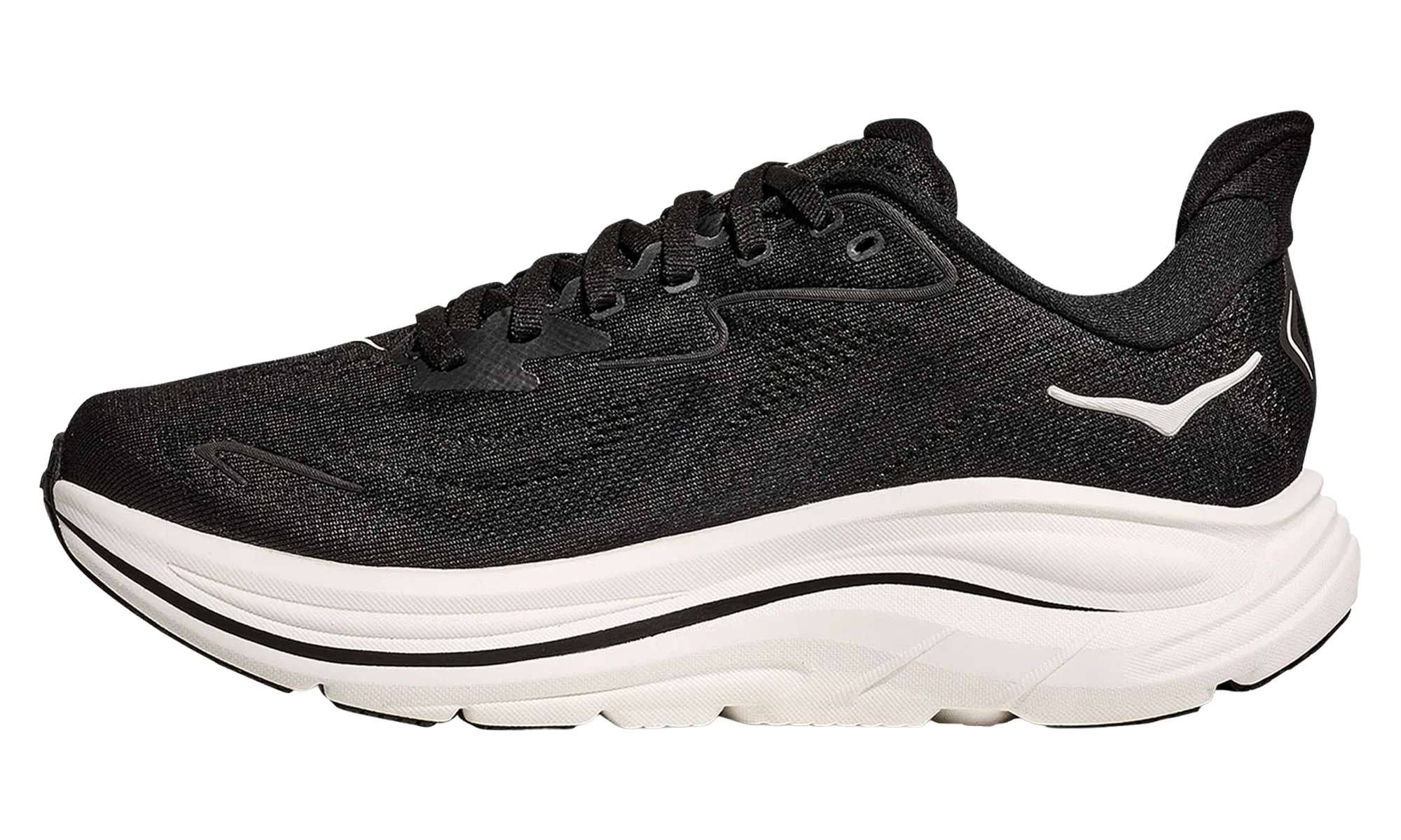 Clifton 10 WMNS Wide "Black White" 1162050 BWHT