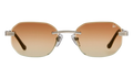 Hustler Rimless Drill Mount 24KT "White Gold / Light Brown Gradient" DMHU2 0059 47D5