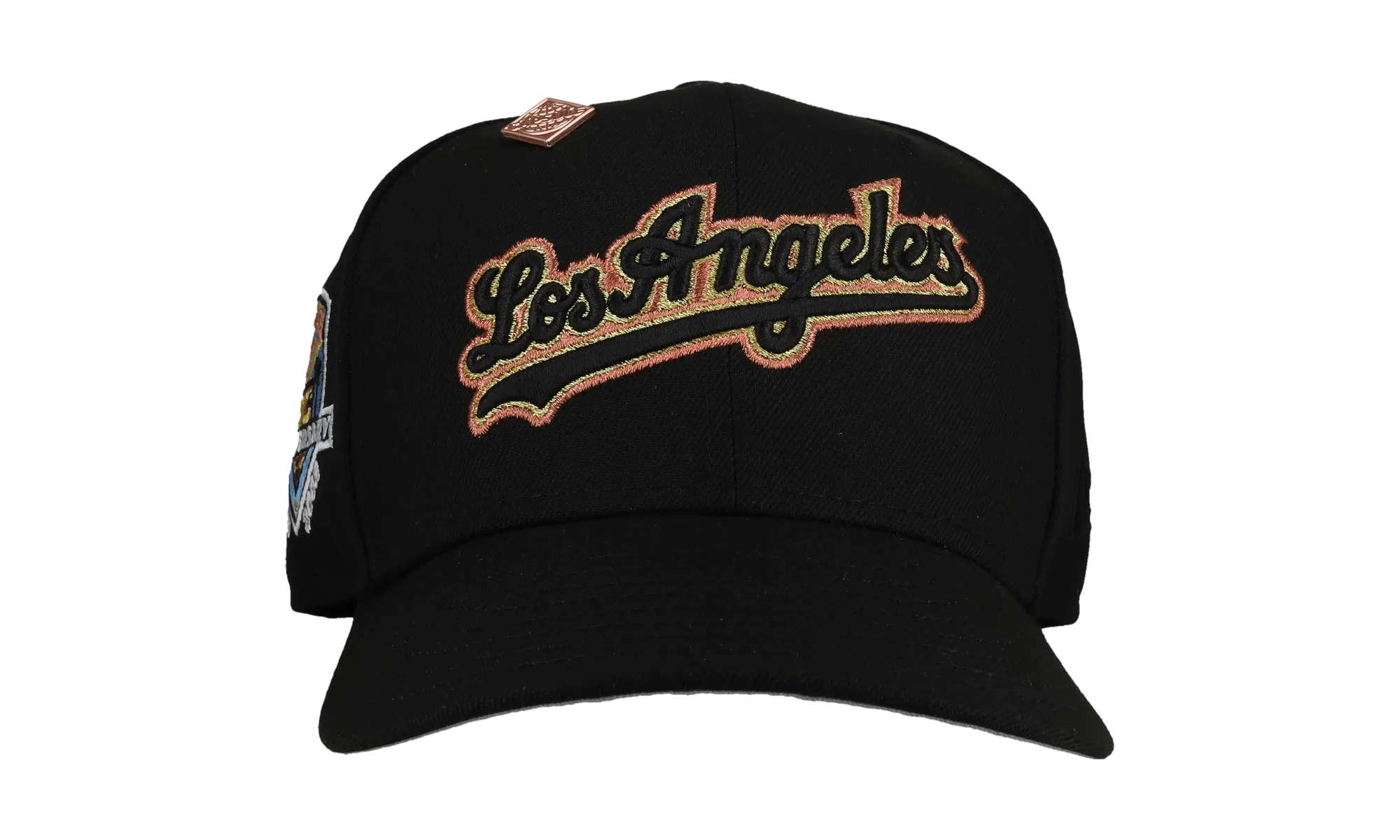 59FIFTY Los Angeles Dodgers 50th Anniversary Fitted Hat "Black / Gold / Copper - Trim" NE146