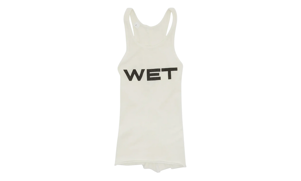 Mowalola Wet Tank Top "White" T303GD PFD