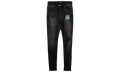 Watercolor MA Logo Jeans "Aged Black Green" SS22MDS012 023