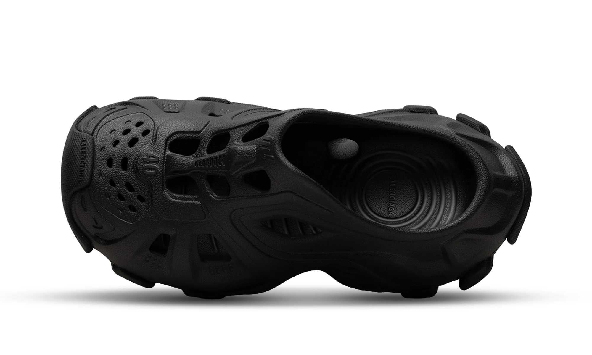 HD Rubber Mule Sandal "Black" 735249 W3CES 1000