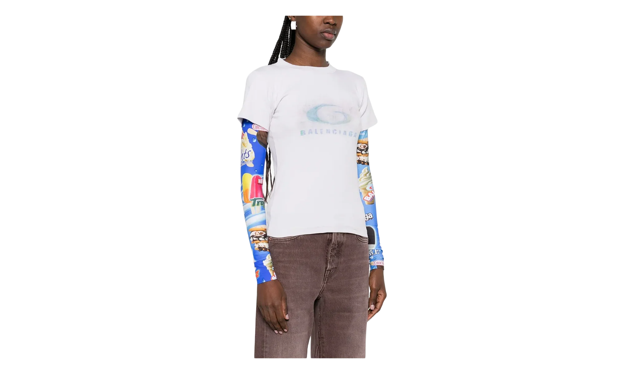 Double Sleeve T-Shirt WMNS "Multi" 809262 TTVN7 9059