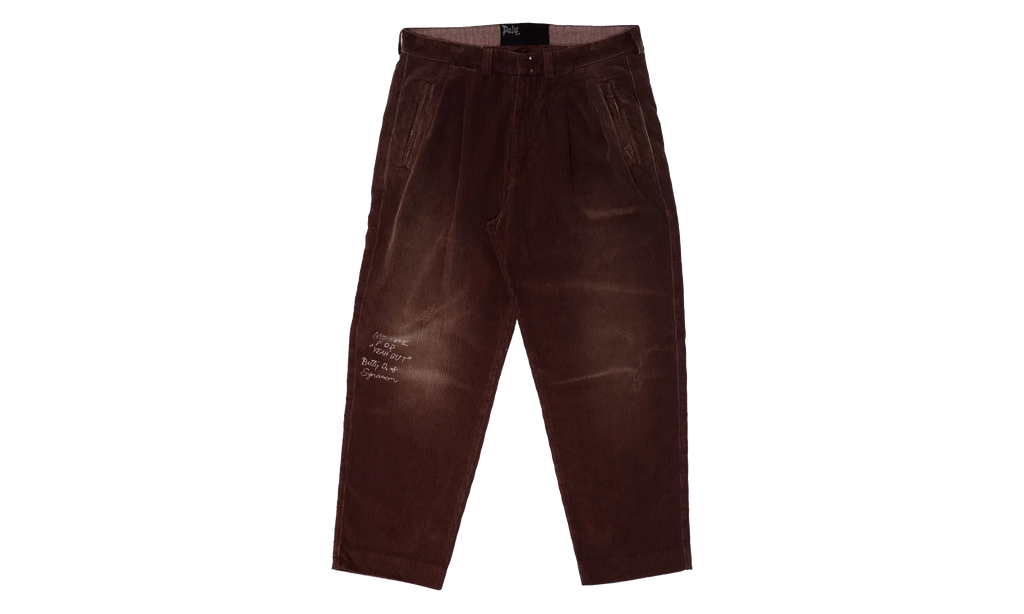 Synanon Cord Pleated Pants "Burgundy" 5U001Q3009BUR