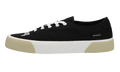 Logo Lace-Up Skater Sneakers "Black/White" PMIN001S23FAB0011001