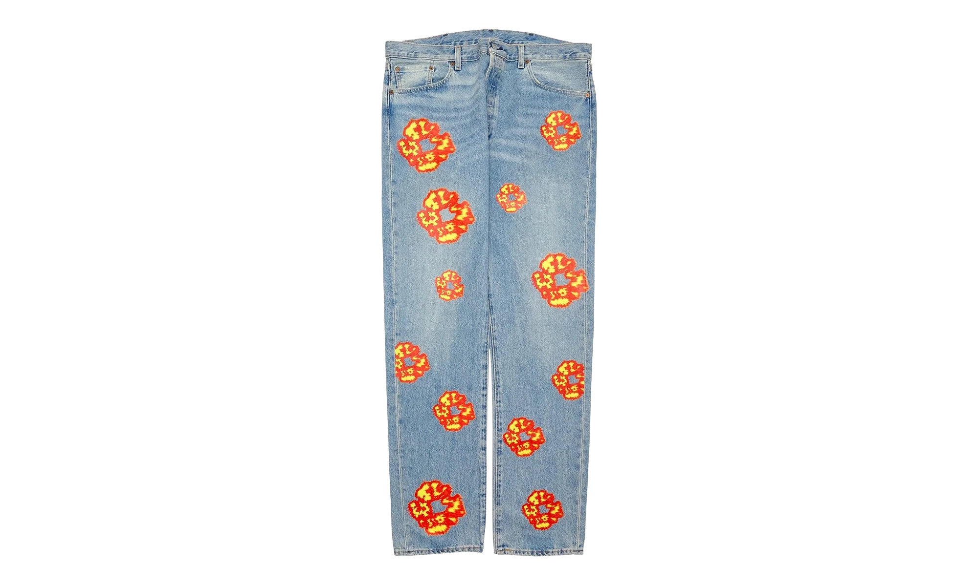 Offset Levi's 501 Cotton Wreath Jeans "Light Wash / Indigo / Multicolor" DT304