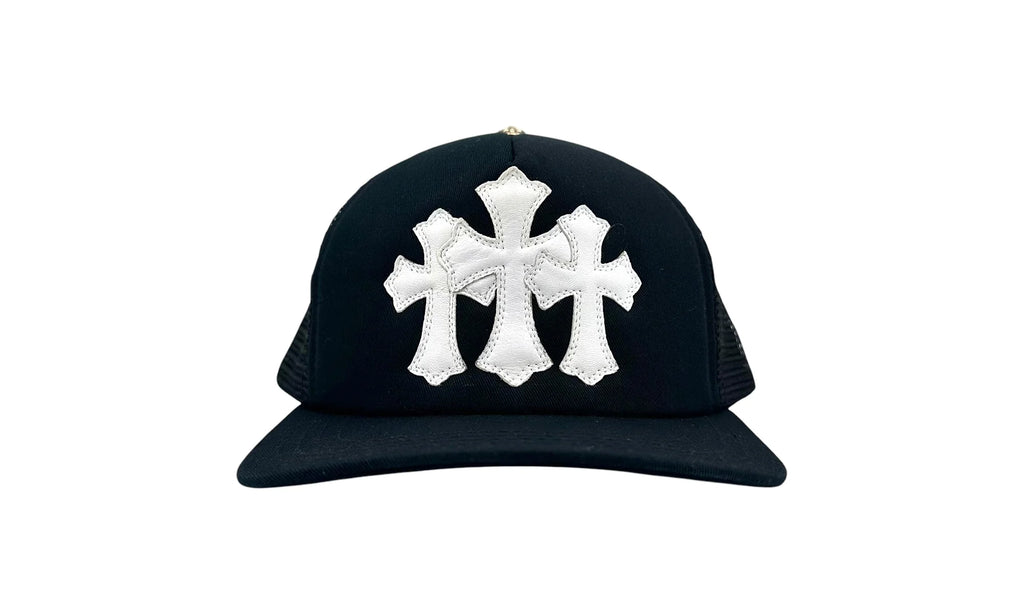 Cemetary Cross CH Trucker Hat "Black/White" CHRM0633