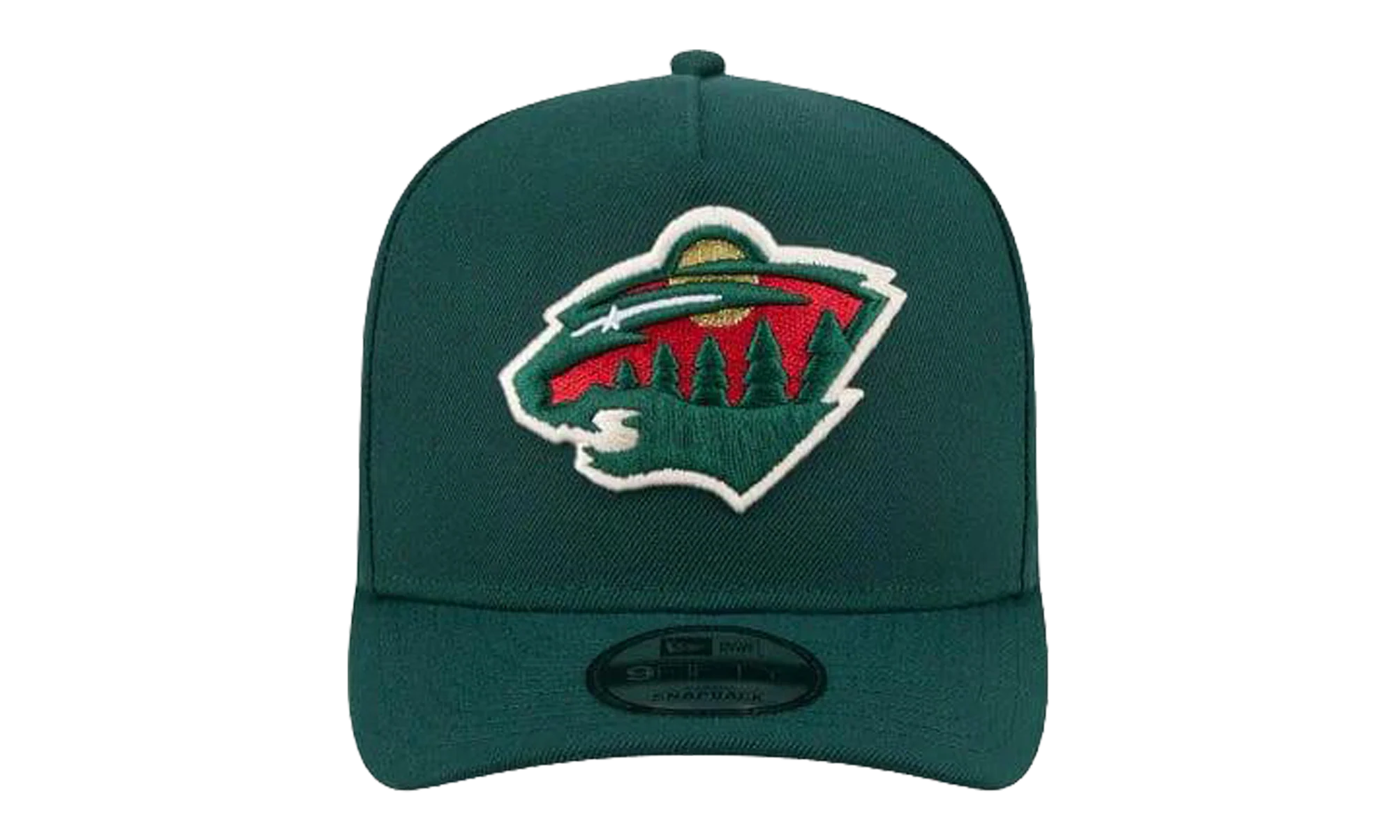 9FIFTY Minnesota Wild NHL A Frame Snapback Hat "Dark Green" NE166