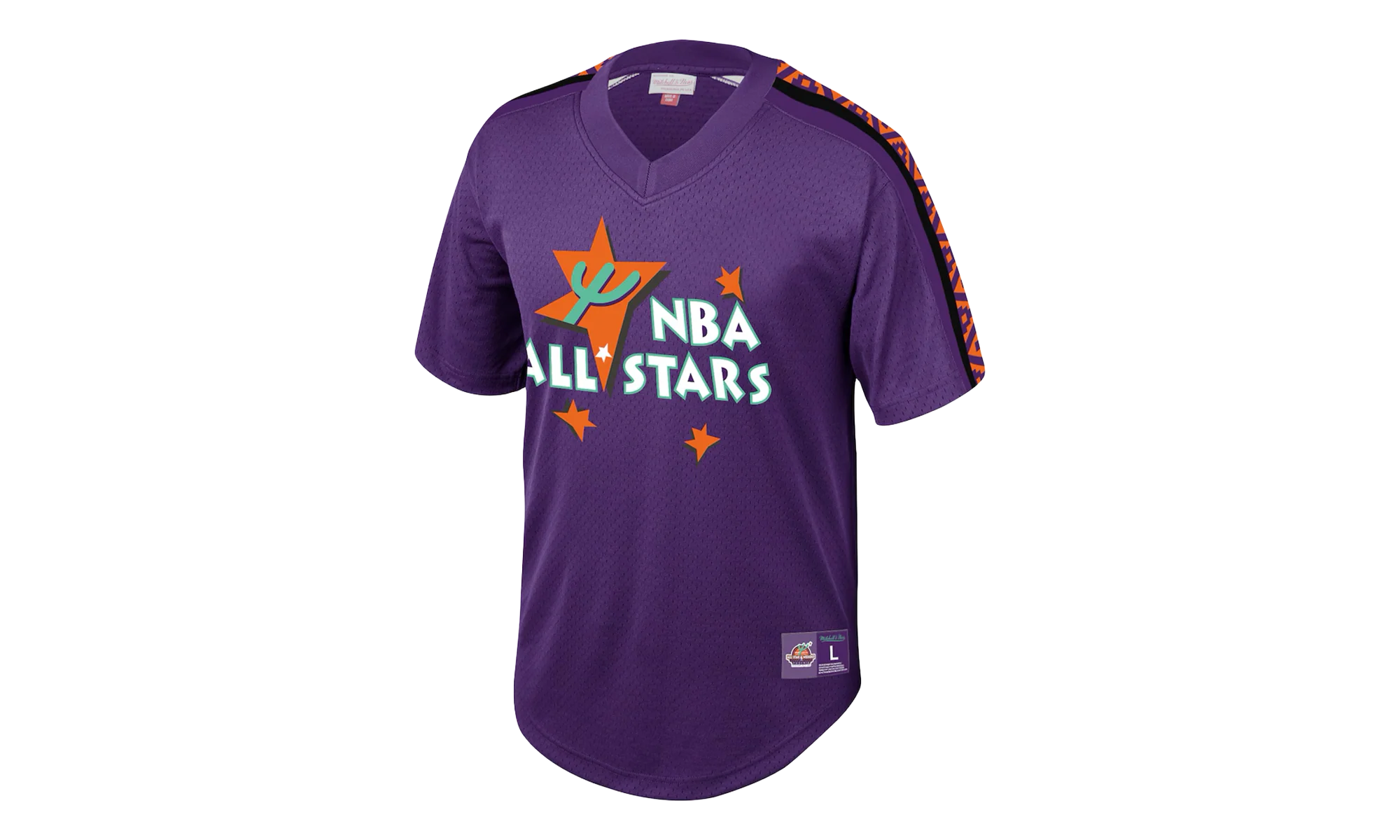 NBA Mesh V-Neck Tee "All-Star 95 - Purple" MSPOMG18025 ASGPURP195