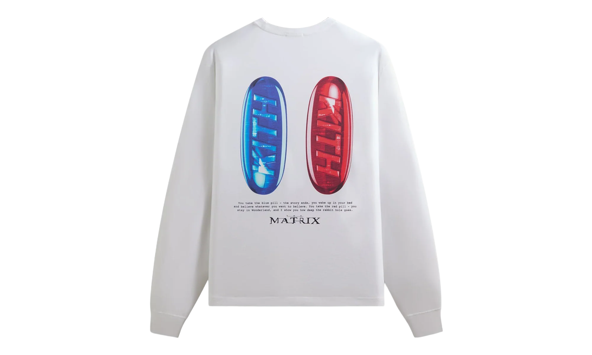 The Matrix Red Pill Blue Pill Long Sleeve Tee "White" KHM035058 101