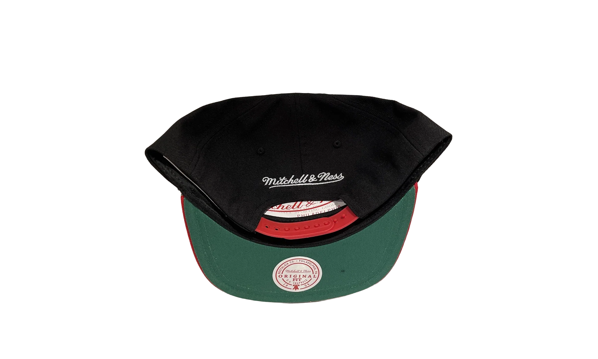 NCAA Logo Bill Snapback Cap "Ohio State Buckeyes - Black / Red" HHSS4533 OSTYYPPPBKRD