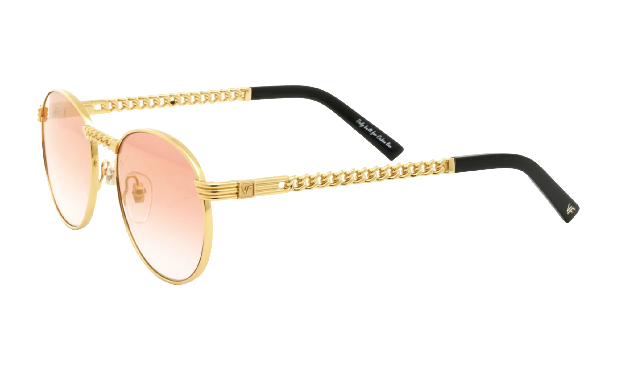 Miami Vice Cuban Link Edition 24KT "Yellow Gold / Candy Red Gradient Flash Gold" CLMV2 0002 16C7