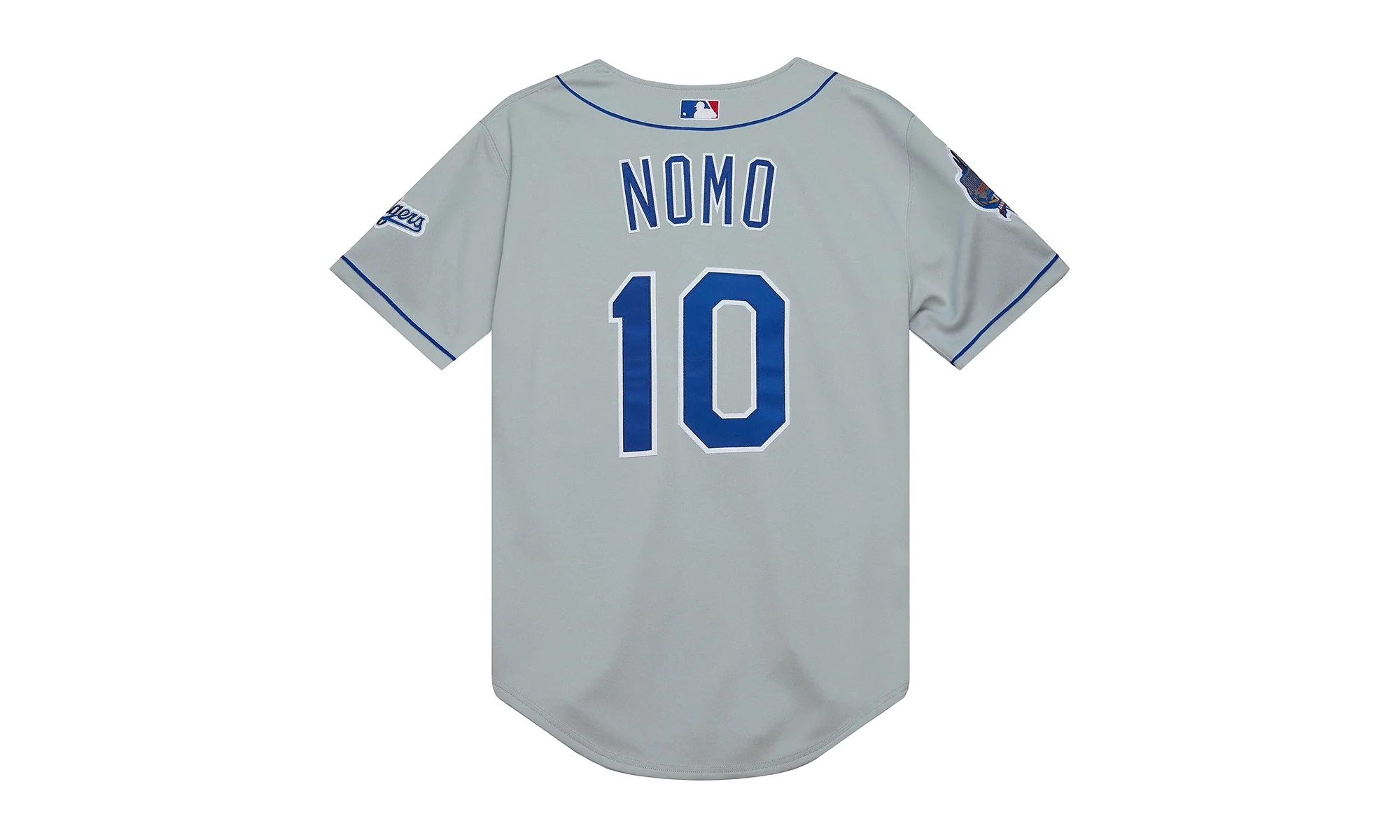 MLB Hideo Nomo Road Jersey "2002 Los Angeles Dodgers – Chrome" AJY15337 LAD02HNOCHRM