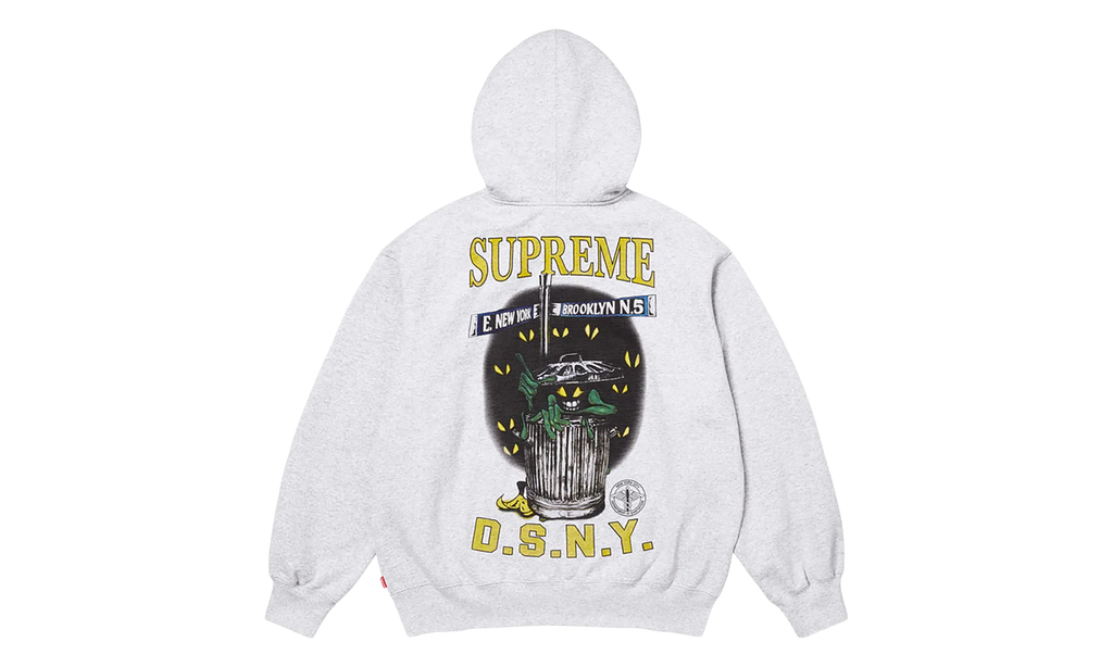 DSNY Zip Up Hooded Sweatshirt "SS26 - Ash Grey" SU27114
